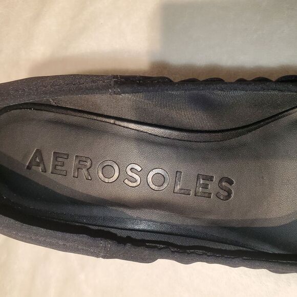 Black Wedge Slip On Sz 9.5 10 Stretch, New in Box Aerosoles Airie Normcore - Picture 10 of 10